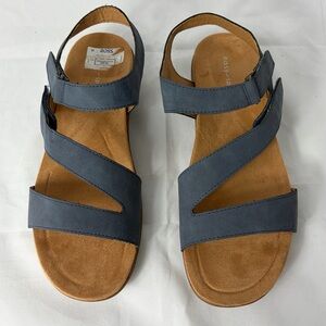 Easy Spirit Womens Open Toe Blue Casual Strappy Sandals, SZ 9.5 W